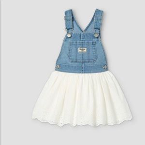 OshKosh B’gosh Infants Eyelet Denim Overall Dress